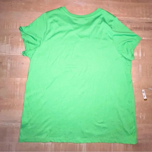 LANE BRYANT Feeling Lucky Graphic Tee - 18/20 Bright Green - Picture 6 of 12